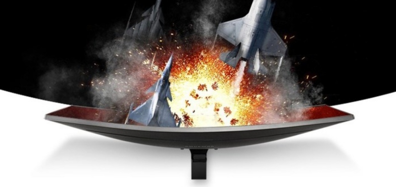 곡률 커브드 모니터