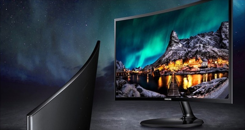 곡률 커브드 모니터