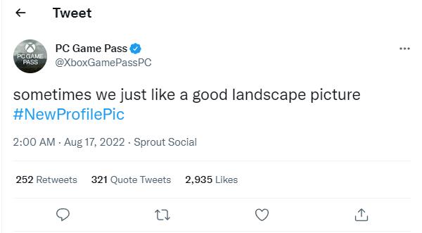 엑스박스 게임패스에 데스 스트랜딩이 추가된다는 트윗 이미지이다.