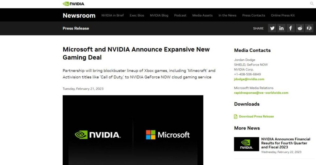 지포스 나우 마이크로소프트