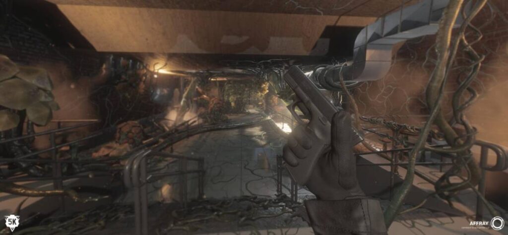 보기만 해도 기괴해 보이는 이 곳을 소탕하라, SCP 5K 게임 플레이 화면