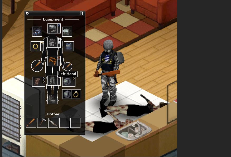 프로젝트 좀보이드에 타르코프 스타일 인터페이스가?