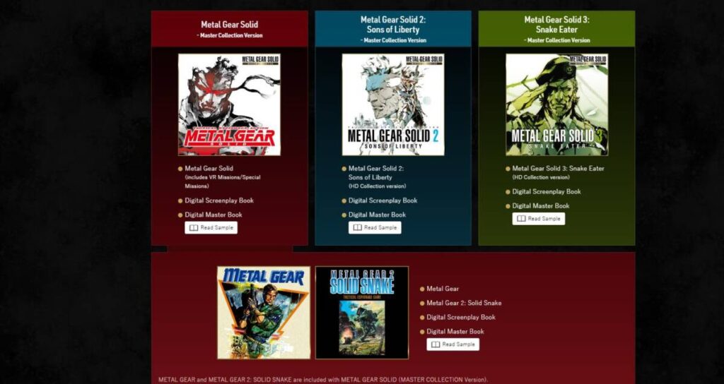 코나미를 통해 들려온 메탈 기어 솔리드