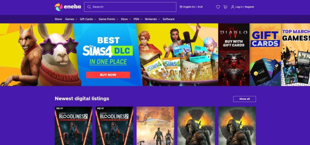 ENEABA 페이지 화면