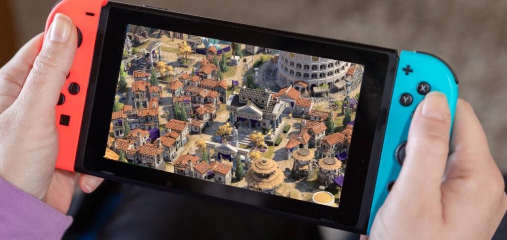 닌텐도 스위치 문명 7 구동 화면